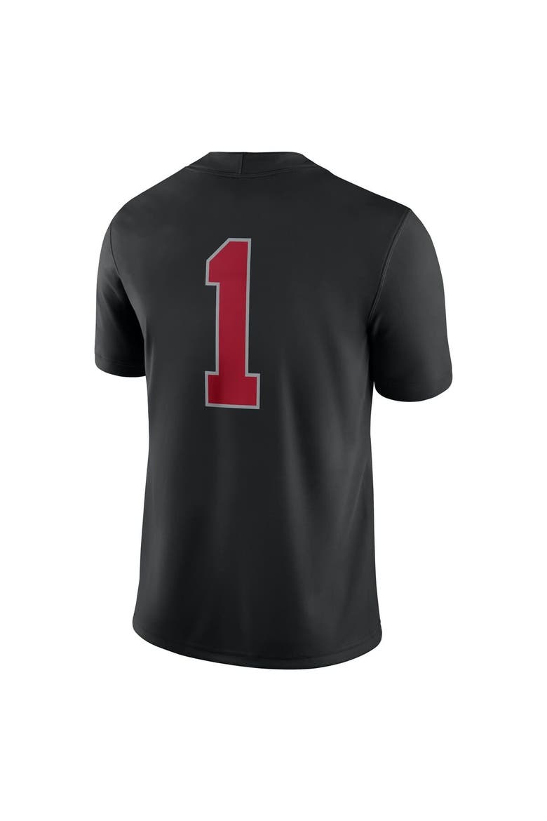 Men's Nike #1 Black Stanford Cardinal Alternate Game Jersey, Alternate, color, Black
