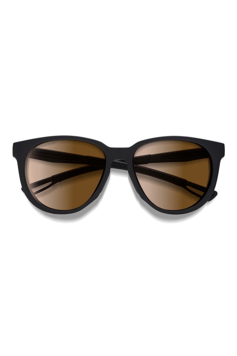 Seeker 57mm Sunglasses, Main, color, BLACK / PHOTOCHROMIC BROWN