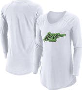 ADPRO Sports Women's White Saskatchewan Rush Primary Logo Tri-Blend Long Sleeve T-Shirt