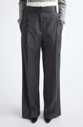 Róhe Boxer Waist Wool Wide Leg Pants