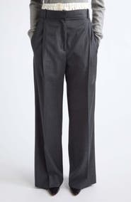 Róhe Boxer Waist Wool Wide Leg Pants