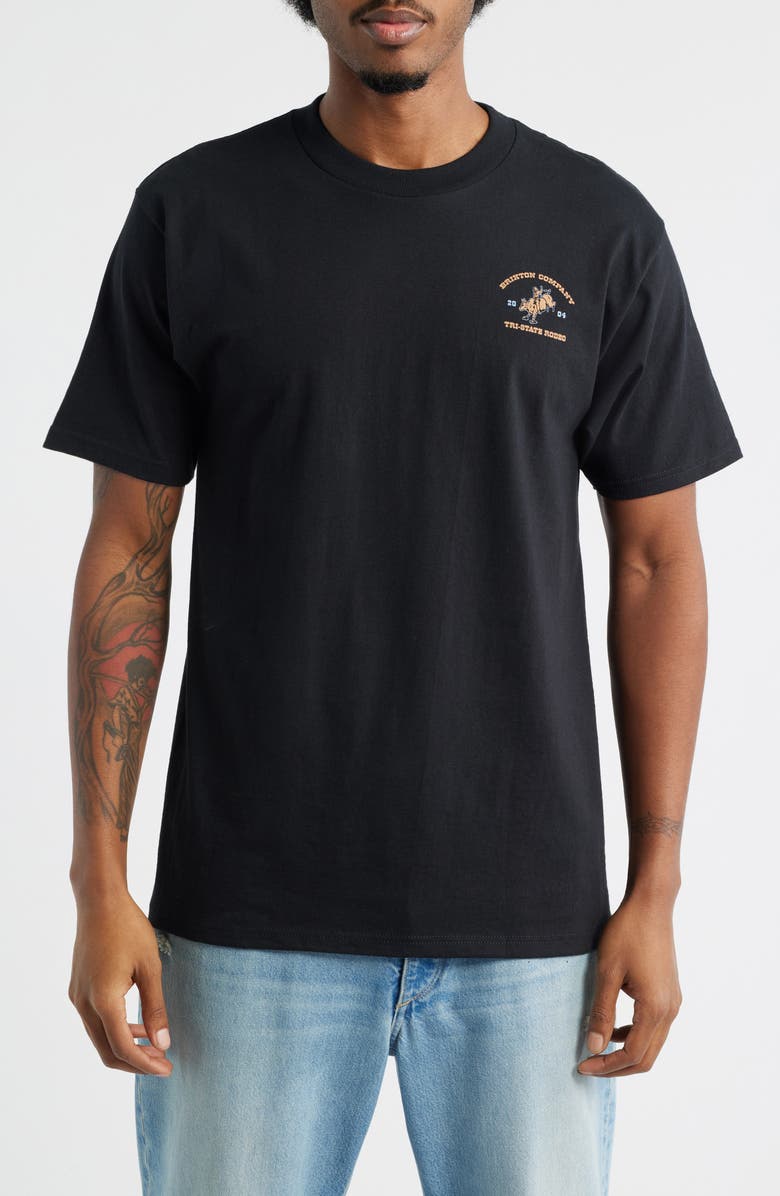 Brixton Danforth Graphic T-Shirt, Main, color, Black
