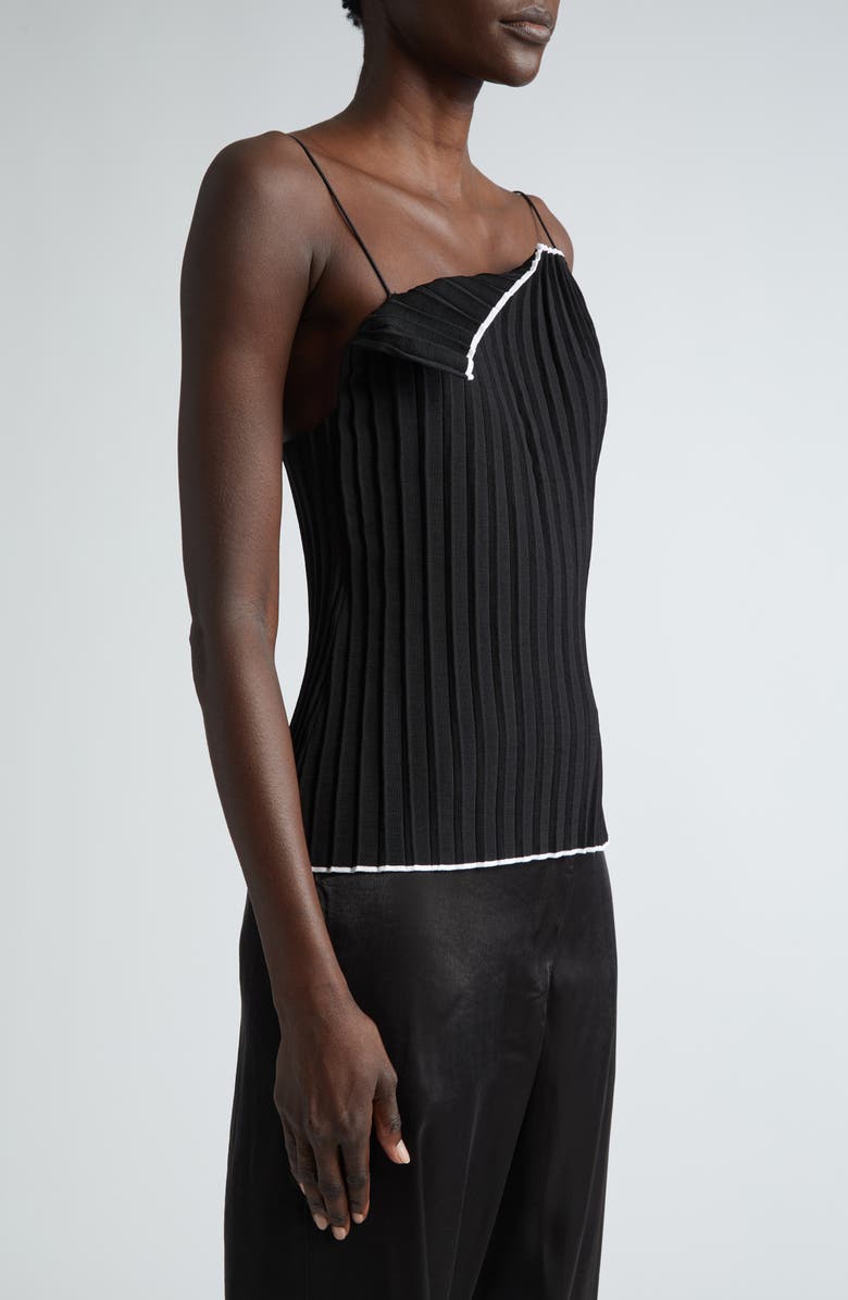 Jacquemus Le Haut Maille Plissé Folded Camisole, Alternate, color, 