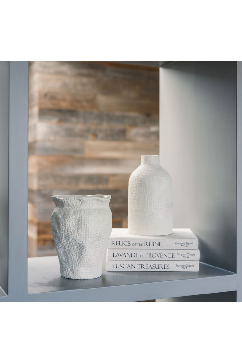 Off-White Aluminum Vase, Alternate, color, Off-White 8"