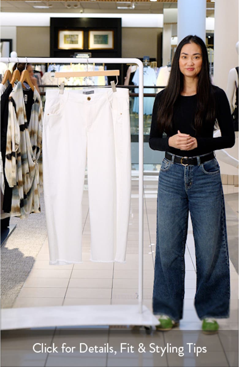 Wyatt Skyrise Frayed High Waist Ankle Wide Leg Jeans, sales video thumbnail