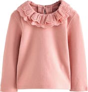 NEXT Kids' Eyelet Collar Top
