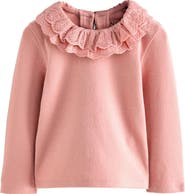 NEXT Kids' Eyelet Collar Top