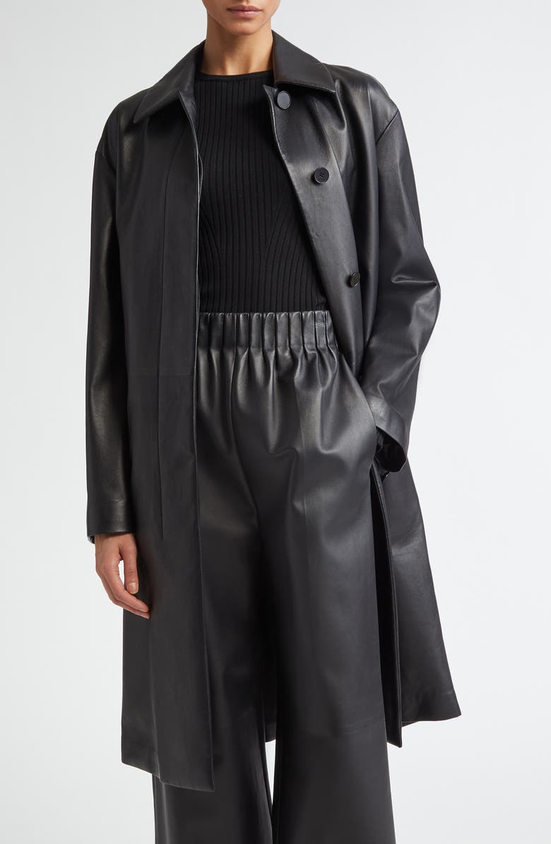 FFORME Joss Lambskin Leather Coat, Main, color, 