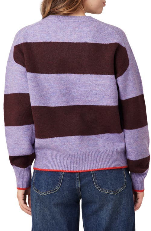 Scotch & Soda Crewneck Pullover Sweater In Purple