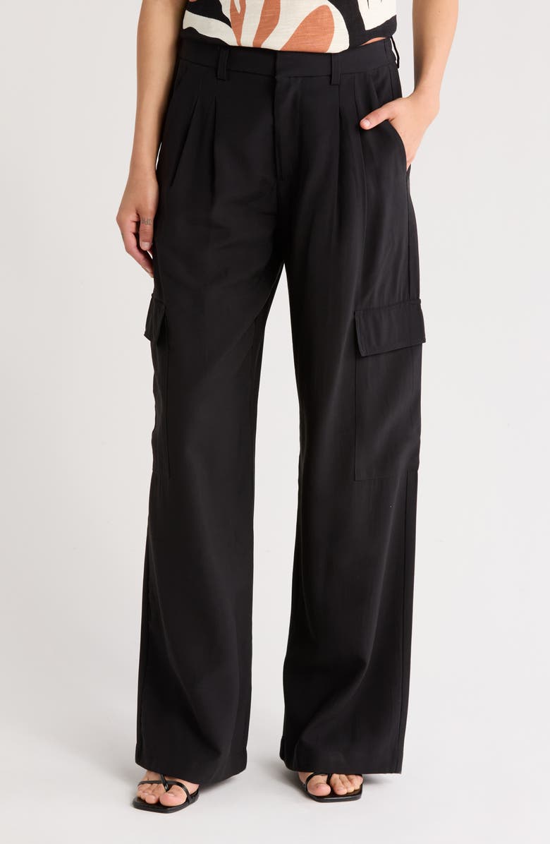 Sanctuary Posh Cargo Pants, Main, color, Black