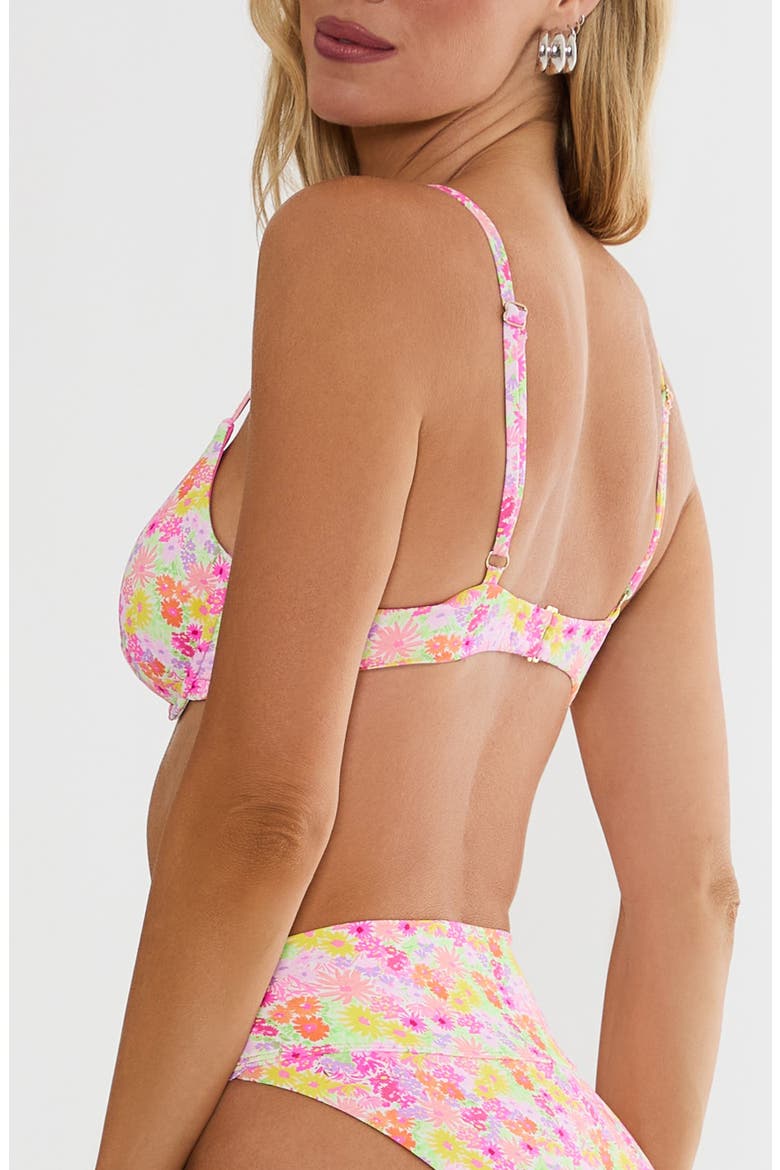 Camilla Underwire Bikini Top, Alternate, color, NEON BOUQUET