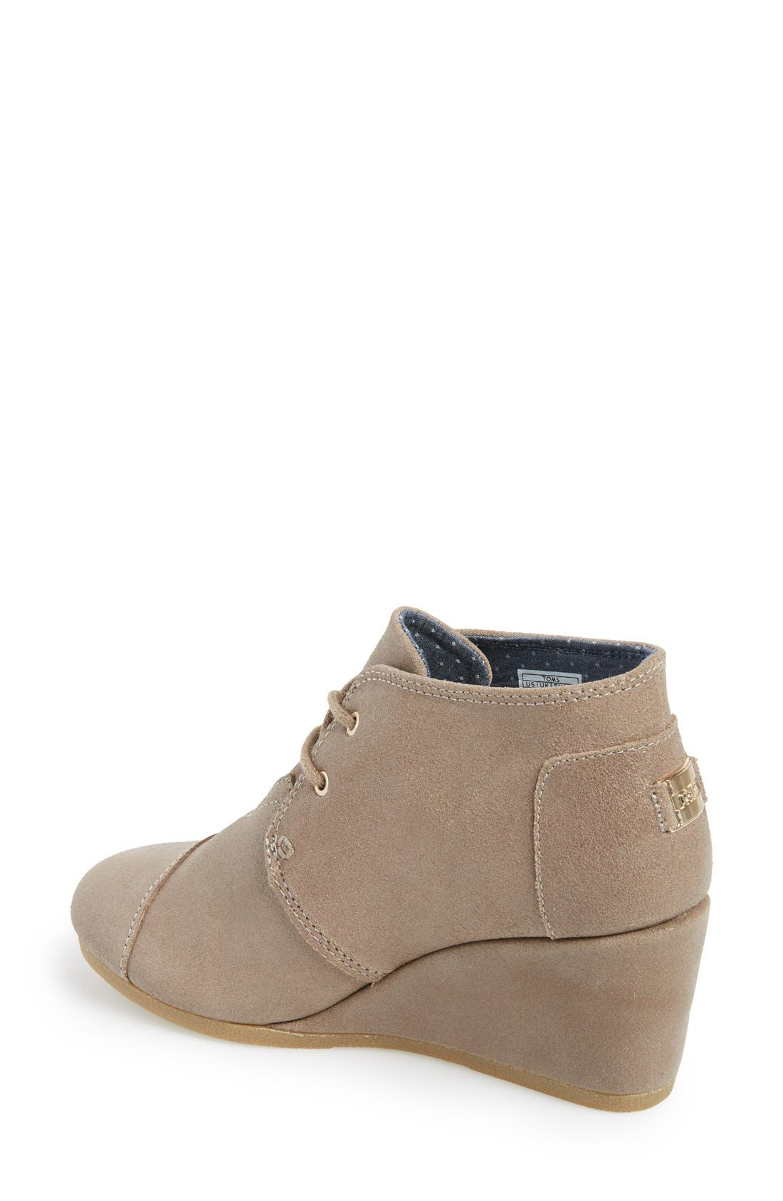 TOMS 'Desert' Wedge Bootie, Alternate, color, 