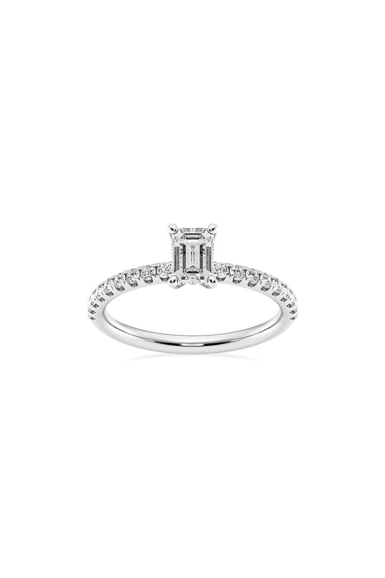 Emerald Cut Lab Created Diamond Ring - 0.85ct. video