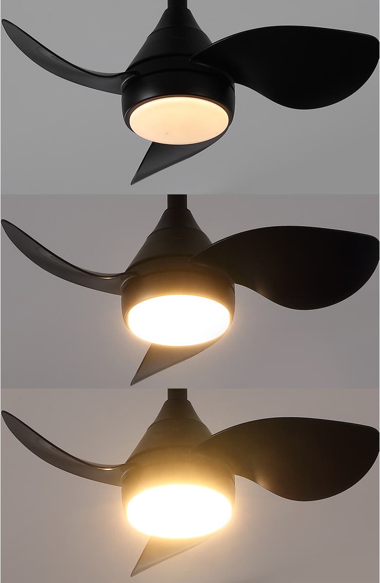 Oval Air Albini 22" Smart LED Ceiling Fan, 6-Speed, Dimmable, App & Remote Control, Alternate, color,