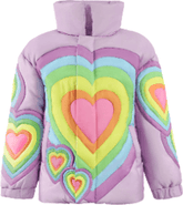 Lola + The Boys Rainbow Heart Puffer
