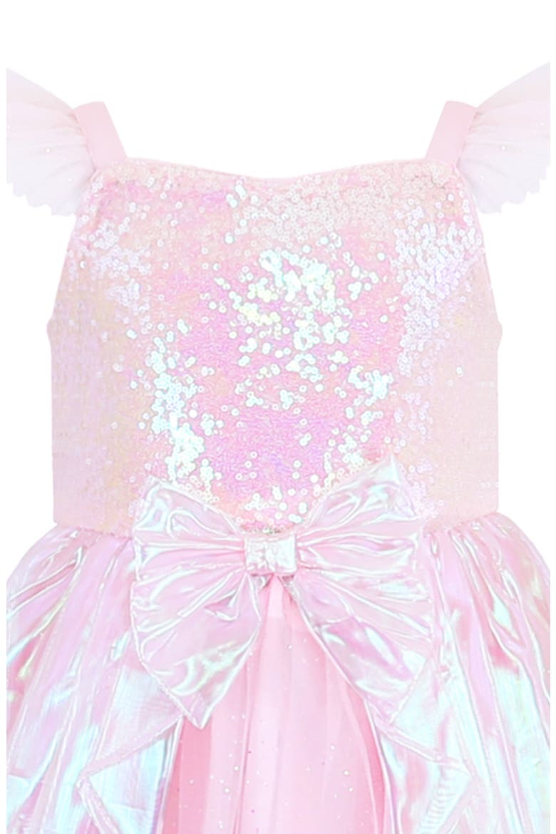Kids' Princess Sequin Dress & Wand Set, Alternate, color, PINK
