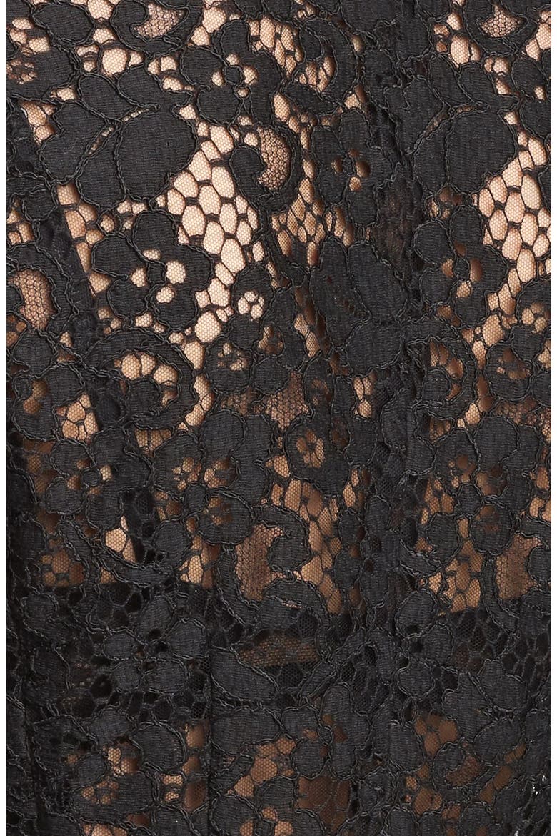 Sheer Lace Jacket, Alternate, color, BLACK