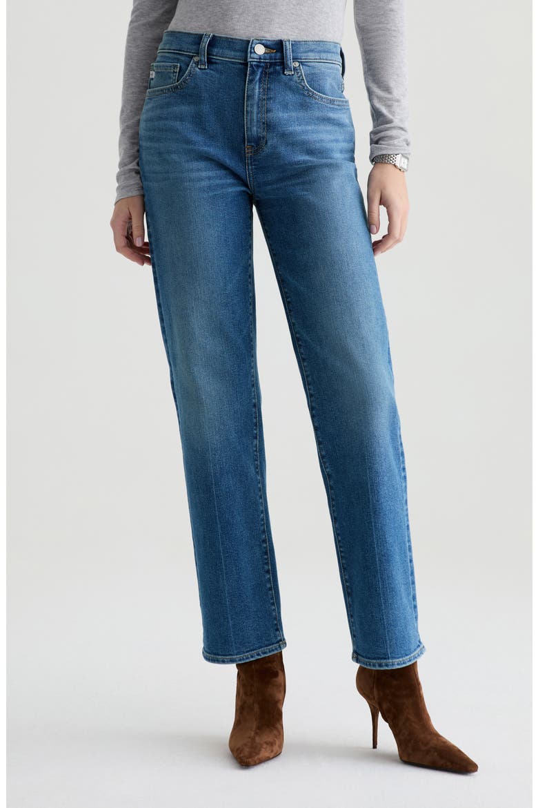 Brinley Mid Rise Straight Leg Jeans, Main, color, REWIND