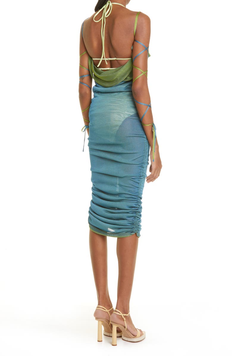 Isa Boulder Skin Reversible Minidress, Alternate, color,