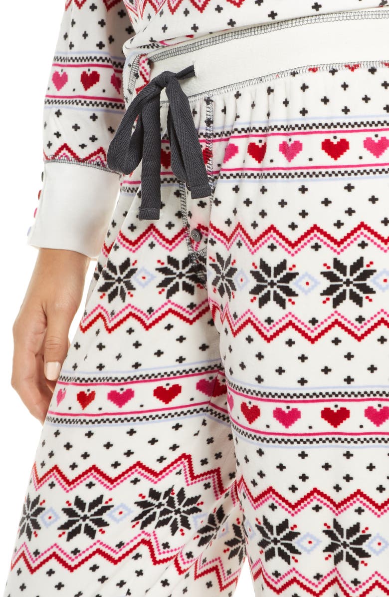 PJ Salvage Oh My Velour Pajama Pants, Alternate, color, 