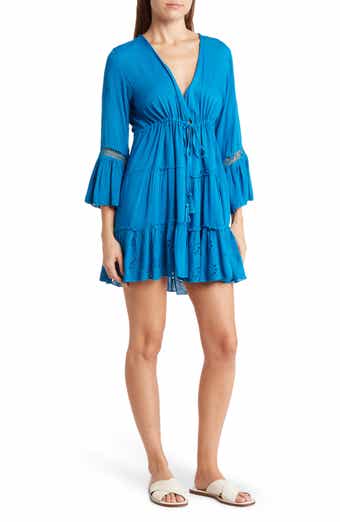BOHO ME Eyelet Flounce Cover-Up