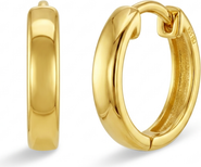 In Season Jewelry Classic Polished Plated Huggie Hoops