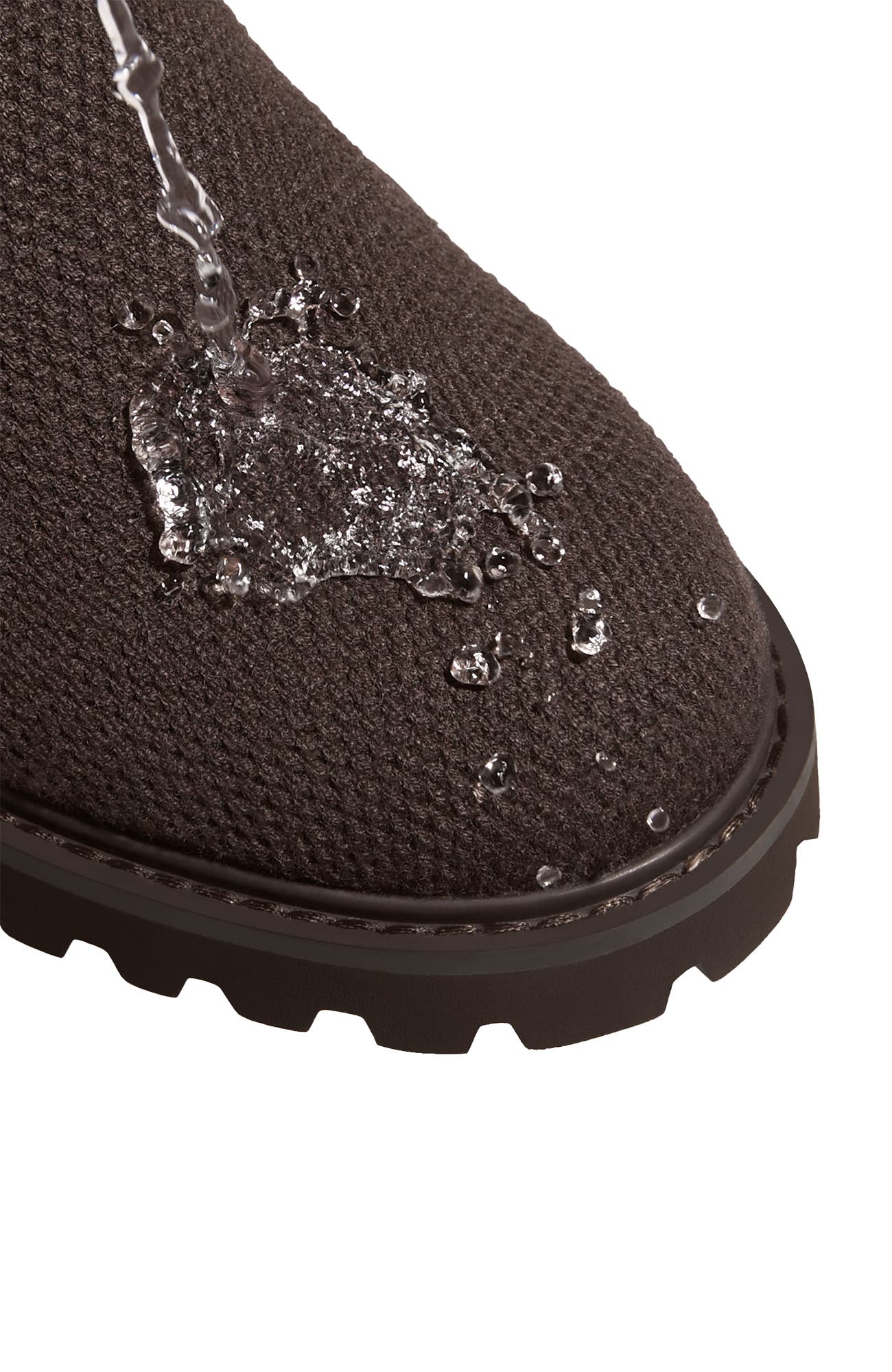 VIVAIA Round-Toe Stretchy Wool Knee-High Boots, Alternate, color, Dark Chocolate