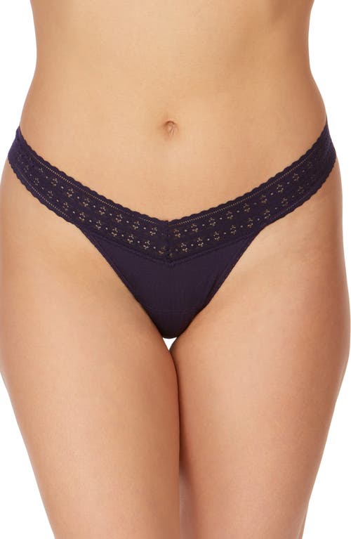 Hanky Panky Low Rise Lace Trim Thong