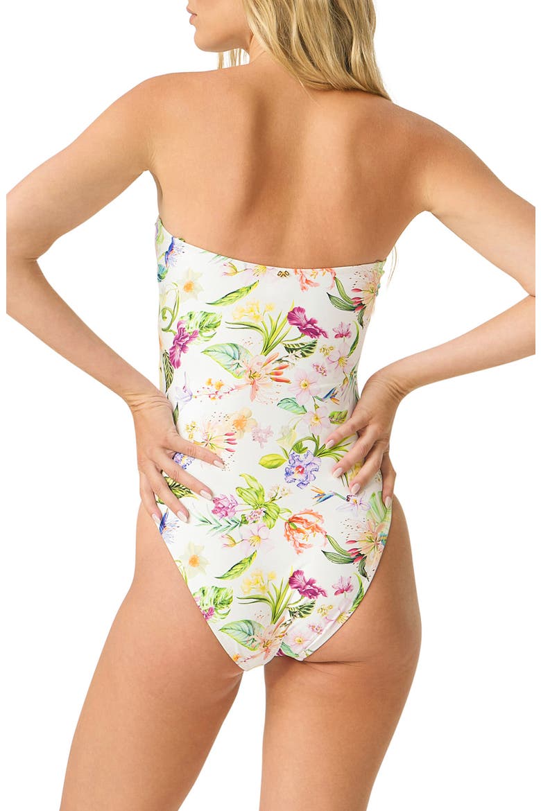 Margeaux Twist Front Cutout One-Piece Swimsuit, Alternate, color, PARADISE BLOOM