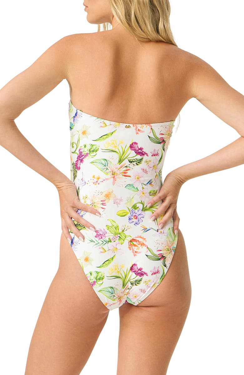 PQ SWIM Margeaux Twist Front Cutout One-Piece Swimsuit, Alternate, color, 