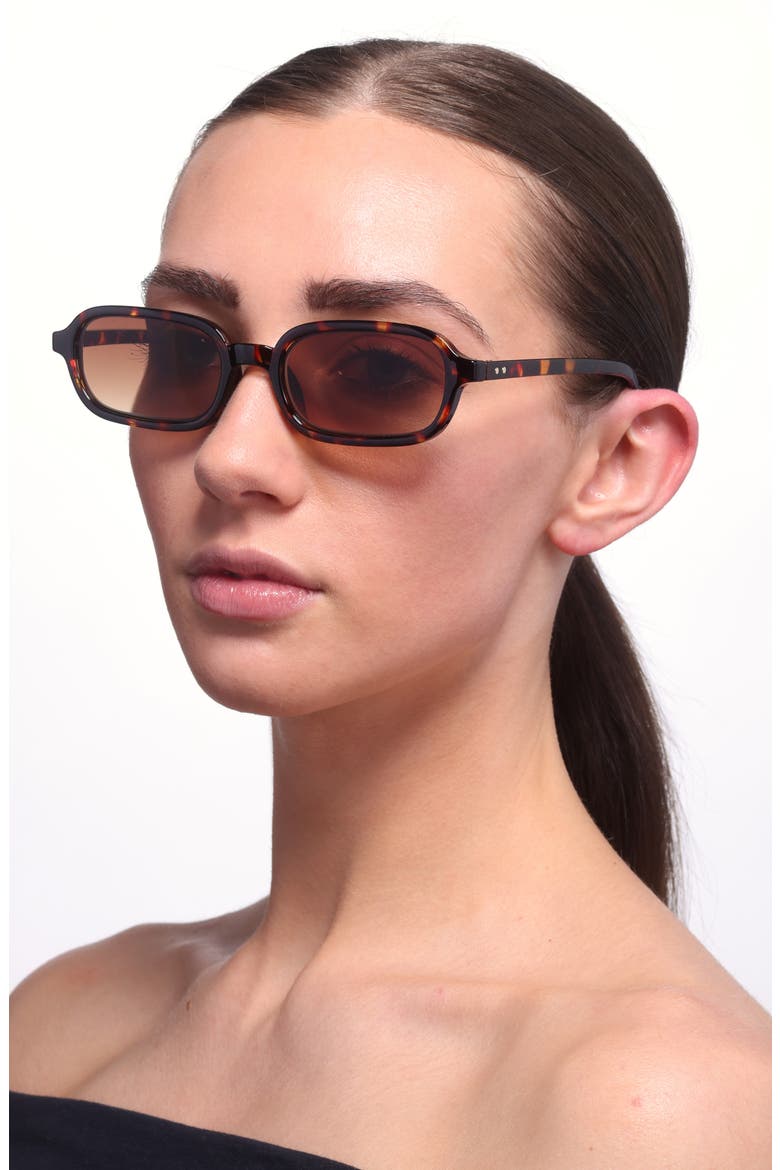 Gradient Square Sunglasses, Alternate, color, TORTOISE