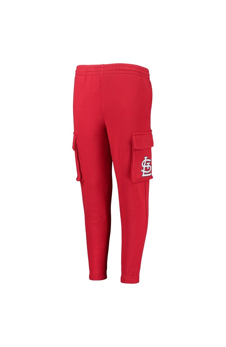 Outerstuff Youth Red St. Louis Cardinals Players Anthem Fleece Cargo Pants, Alternate, color, Red