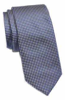 Nordstrom Hudson Mini Grid Silk Tie