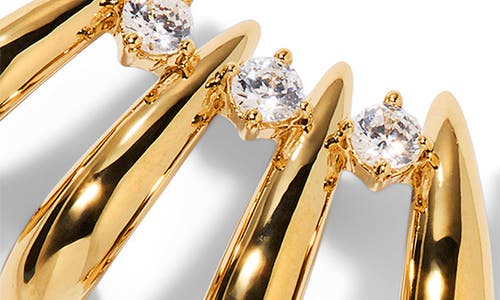 Nadri Pisa Hoop Climber Earrings In Gold