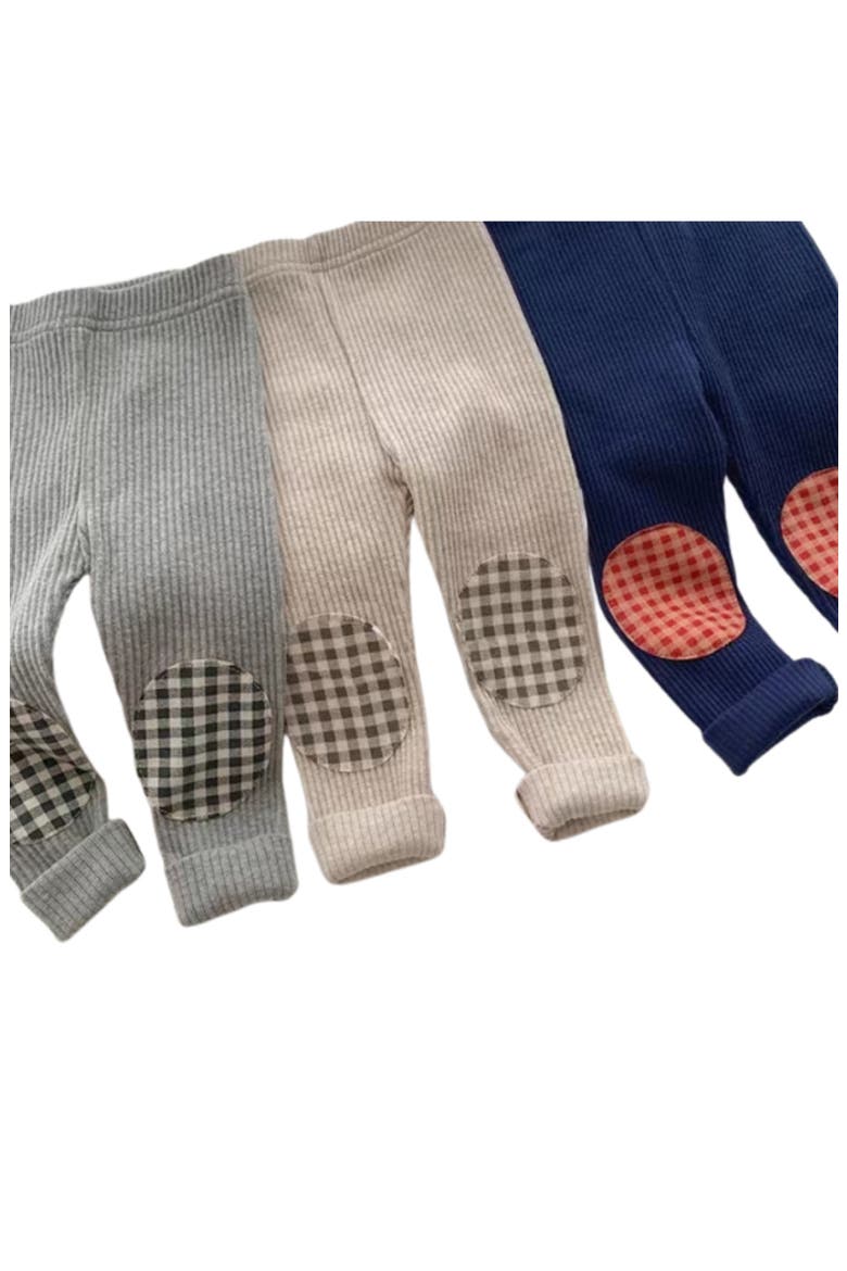 Frankie Knee Patch Cotton Pants, Alternate, color, GRAY