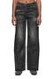 Twisted High Waist Wide Leg Baggy Jeans