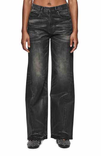 PURPLE BRAND/Twisted Baggy ジーンズ PURPLE BRAND Twisted Coated Baggy Wide Leg Jeans | Nordstromrack