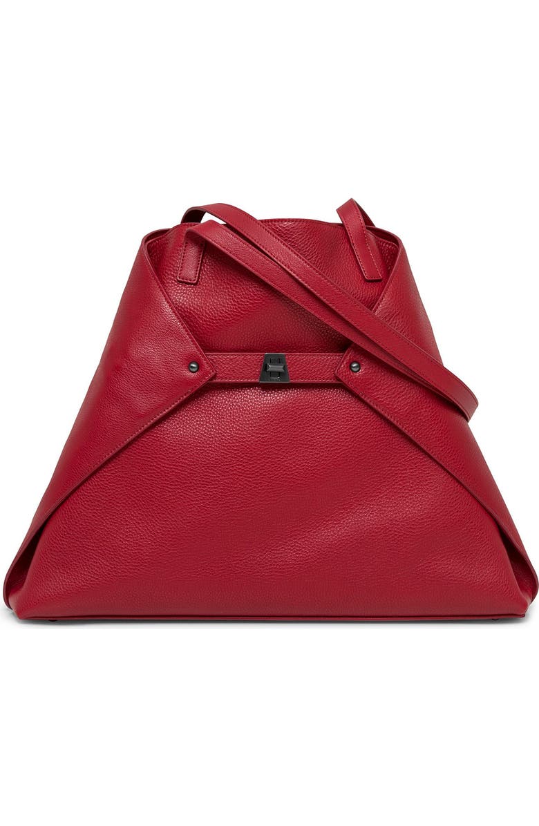 Akris 'Ai Medium Shoulder Tote' Leather Shoulder Tote, Main, color,