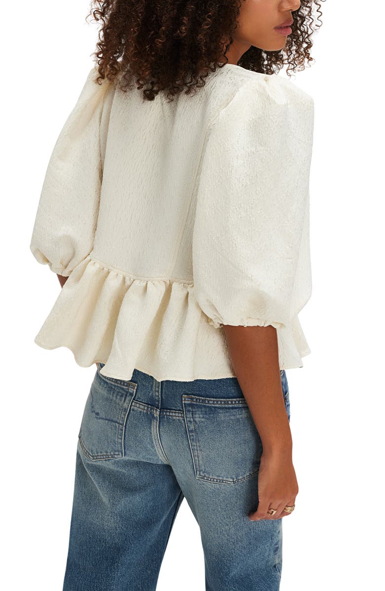 Free People Pamela Embroidered Bow Crop Top, Alternate, color, White Alyssum