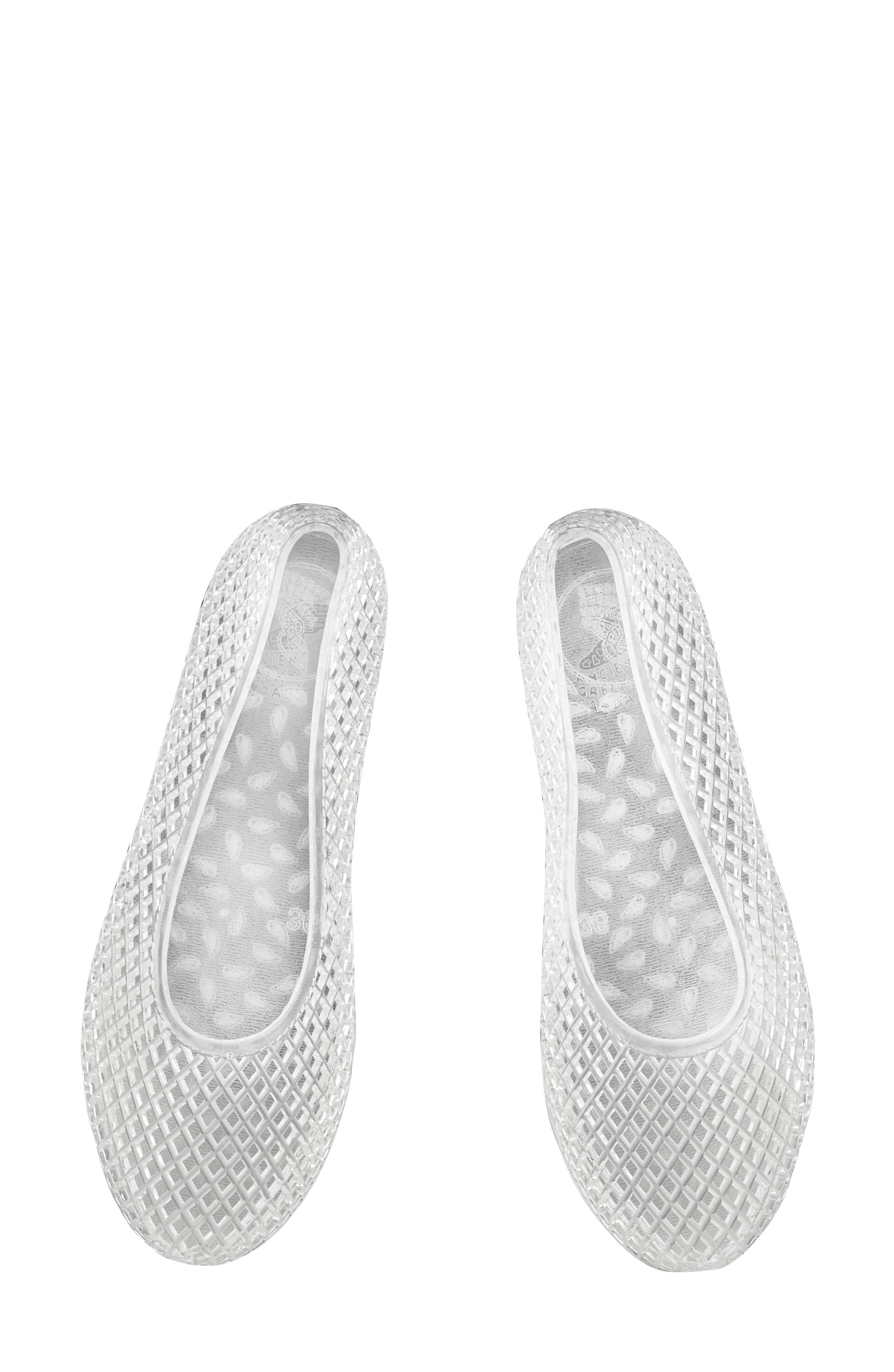 Ancient Greek Sandals Iro Mesh Jelly Flat, Alternate, color, Clear