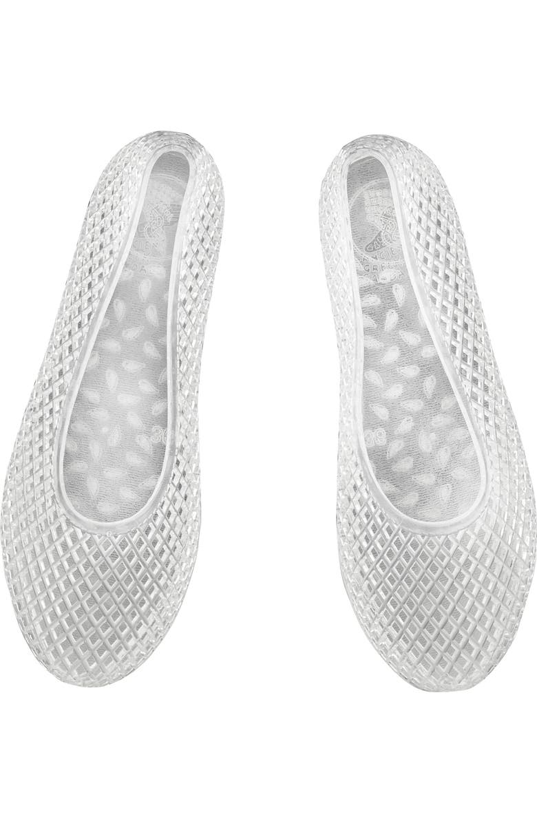 Ancient Greek Sandals Iro Mesh Jelly Flat, Alternate, color, Clear