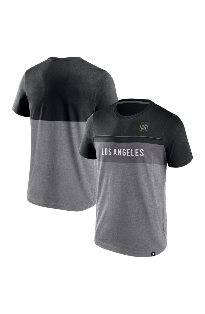 FANATICS Men's Fanatics Branded Black/Gray LAFC Striking Distance T-Shirt, Main, color, Gray
