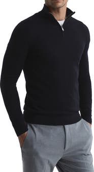 Reiss Blackhall Quarter Zip Wool Sweater