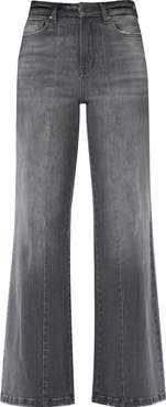 Bayeas Seamed High Waist Wide Leg Jeans