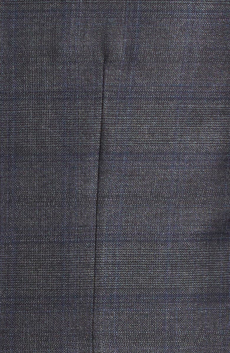 ISAIA Sanita Check Super 150s Merino Wool Suit, Alternate, color, Grey