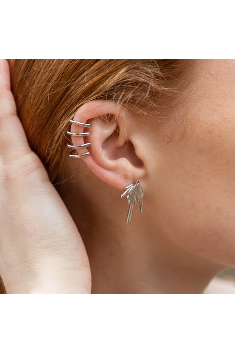 Shard Studs, Alternate, color, Sterling Silver