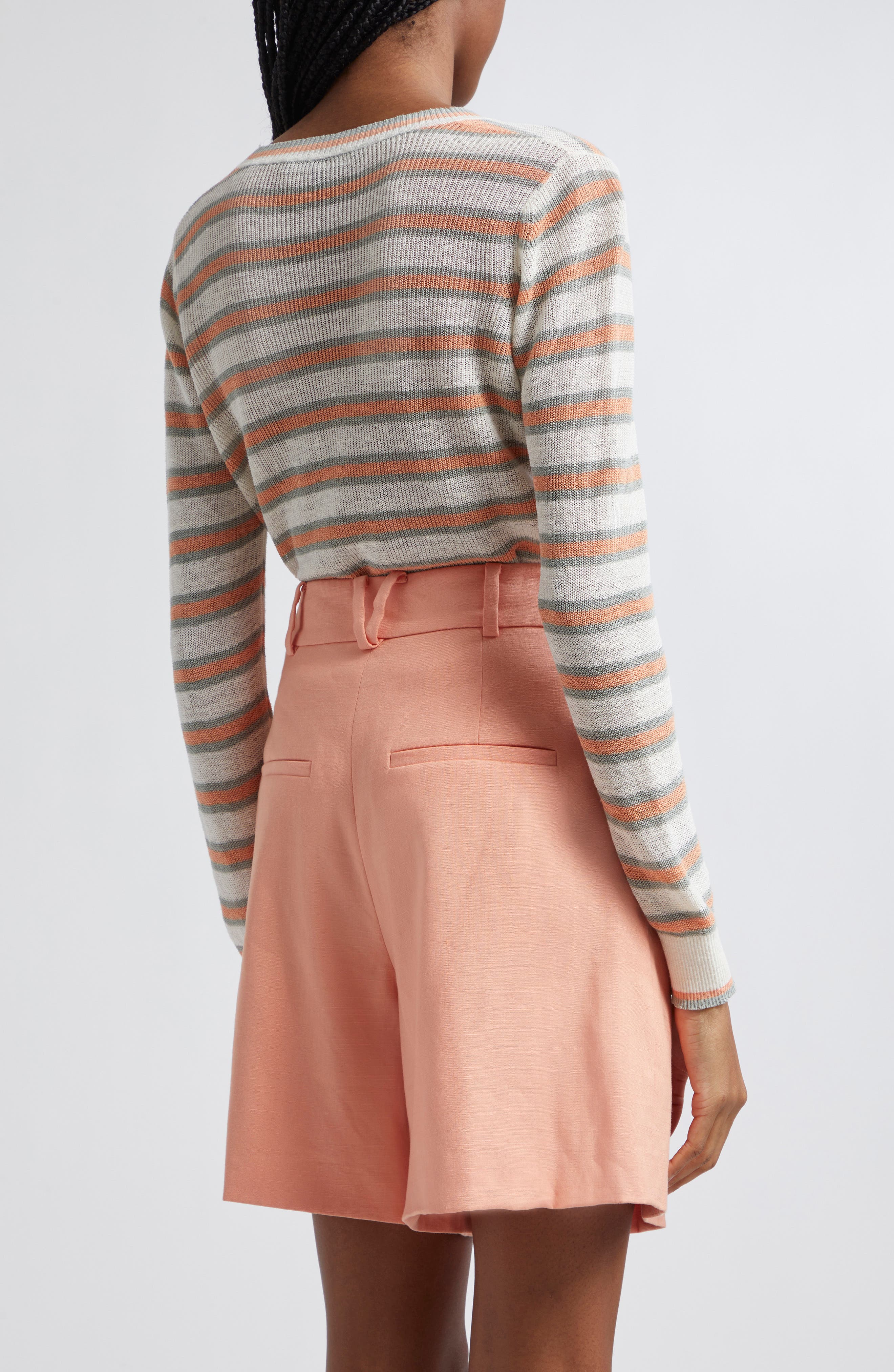 Magellan Stripe Linen Blend Sweater - image 2