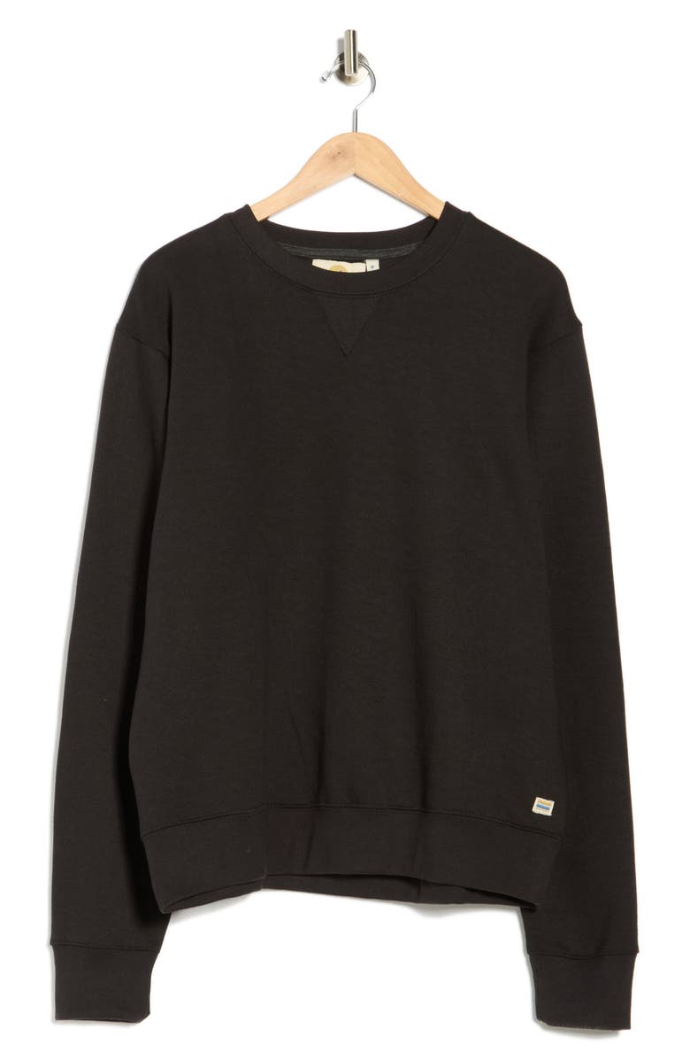 James Campbell Sierra Crewneck Fleece Sweatshirt, Alternate, color, Black