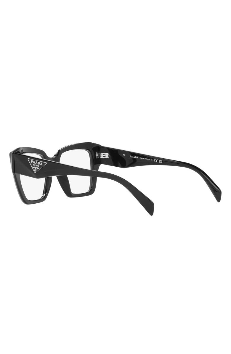 Prada 52mm Square Optical Glasses, Alternate, color,