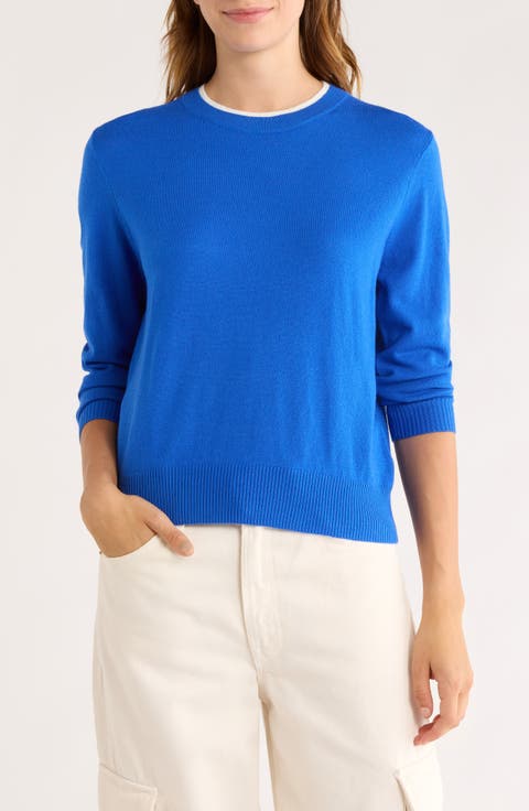 Tipped Crewneck Sweater